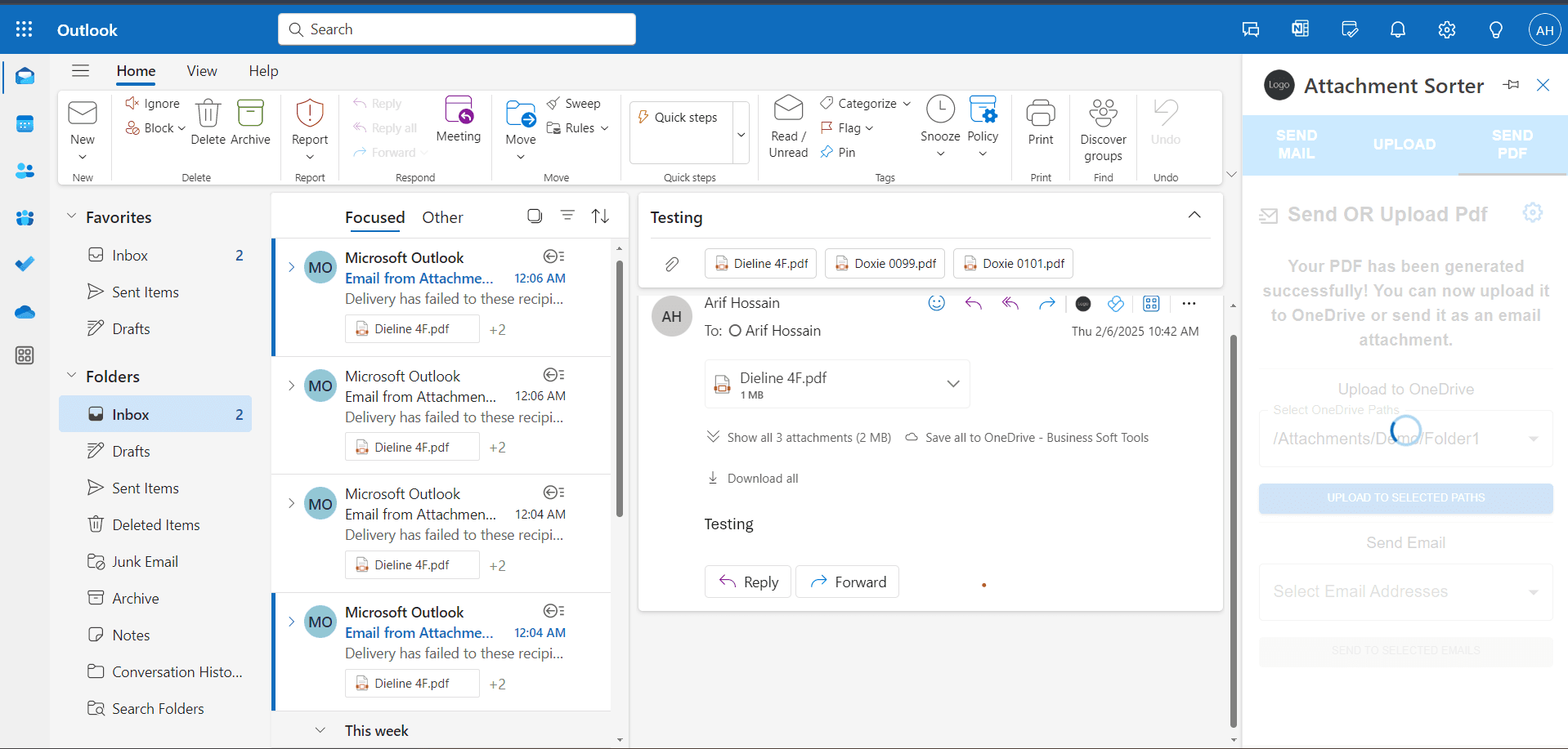 Attachment — Outlook Add-in