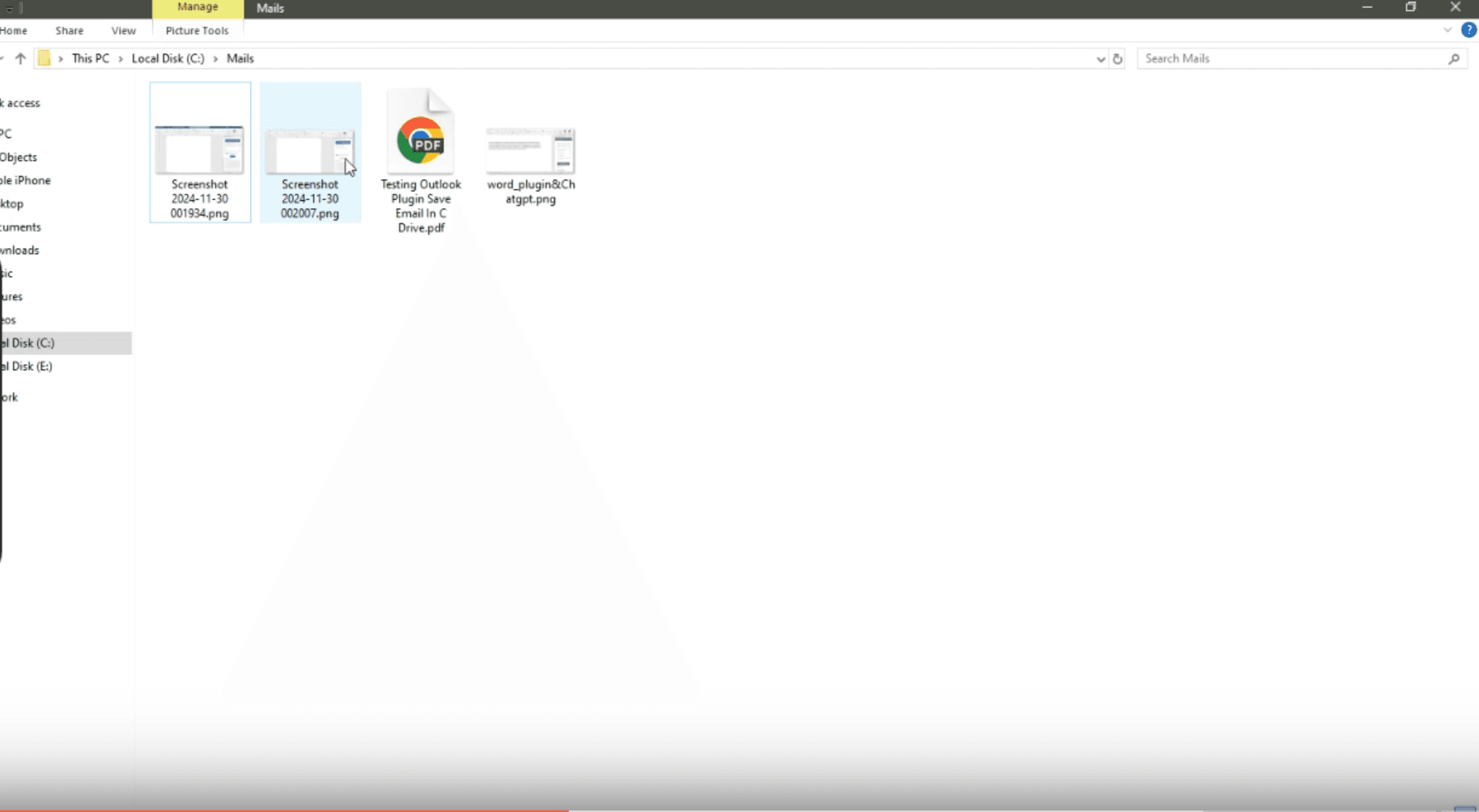 Email Saver C Drive screenshot 3