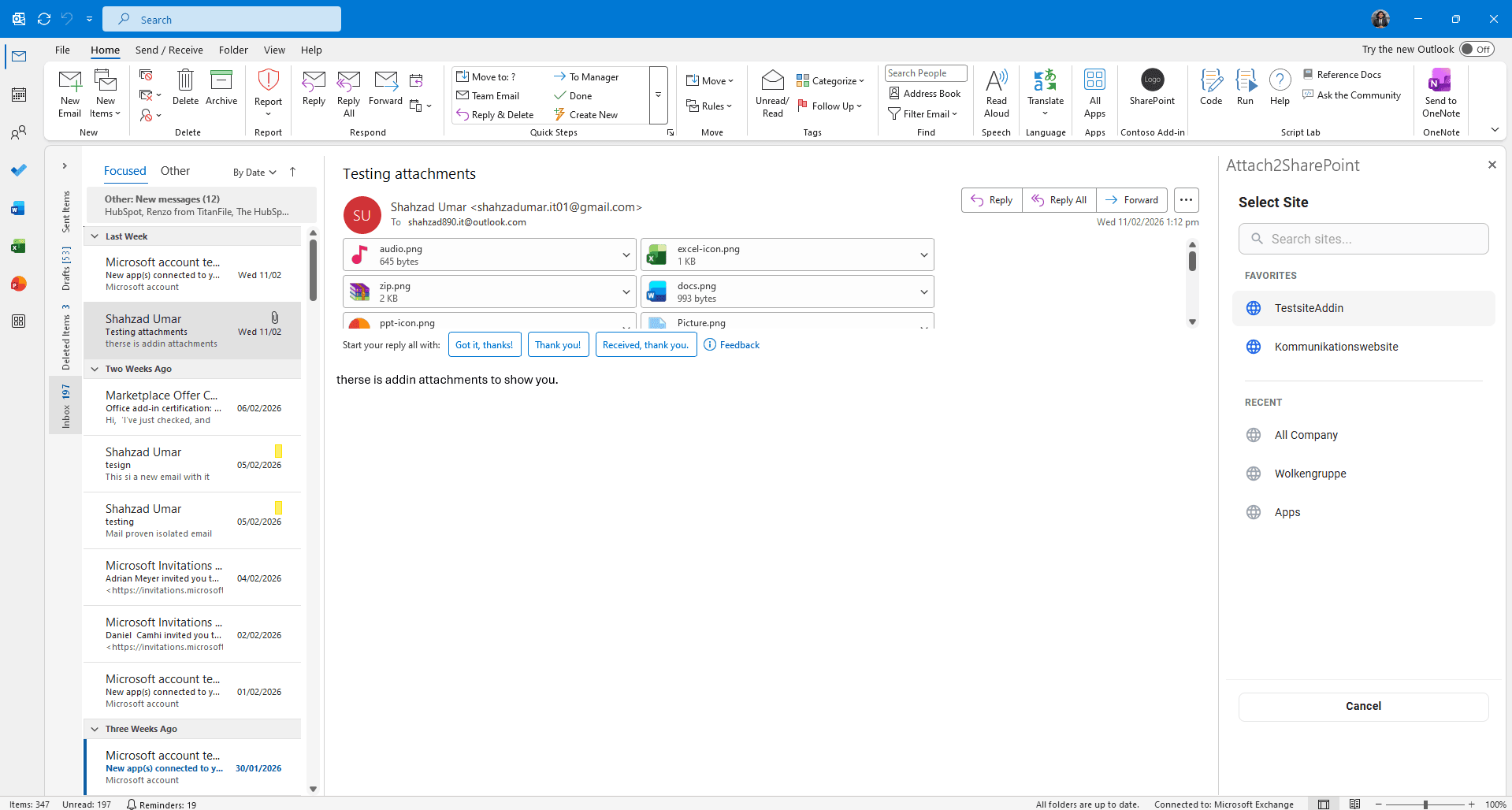 Sharepoint screenshot 3
