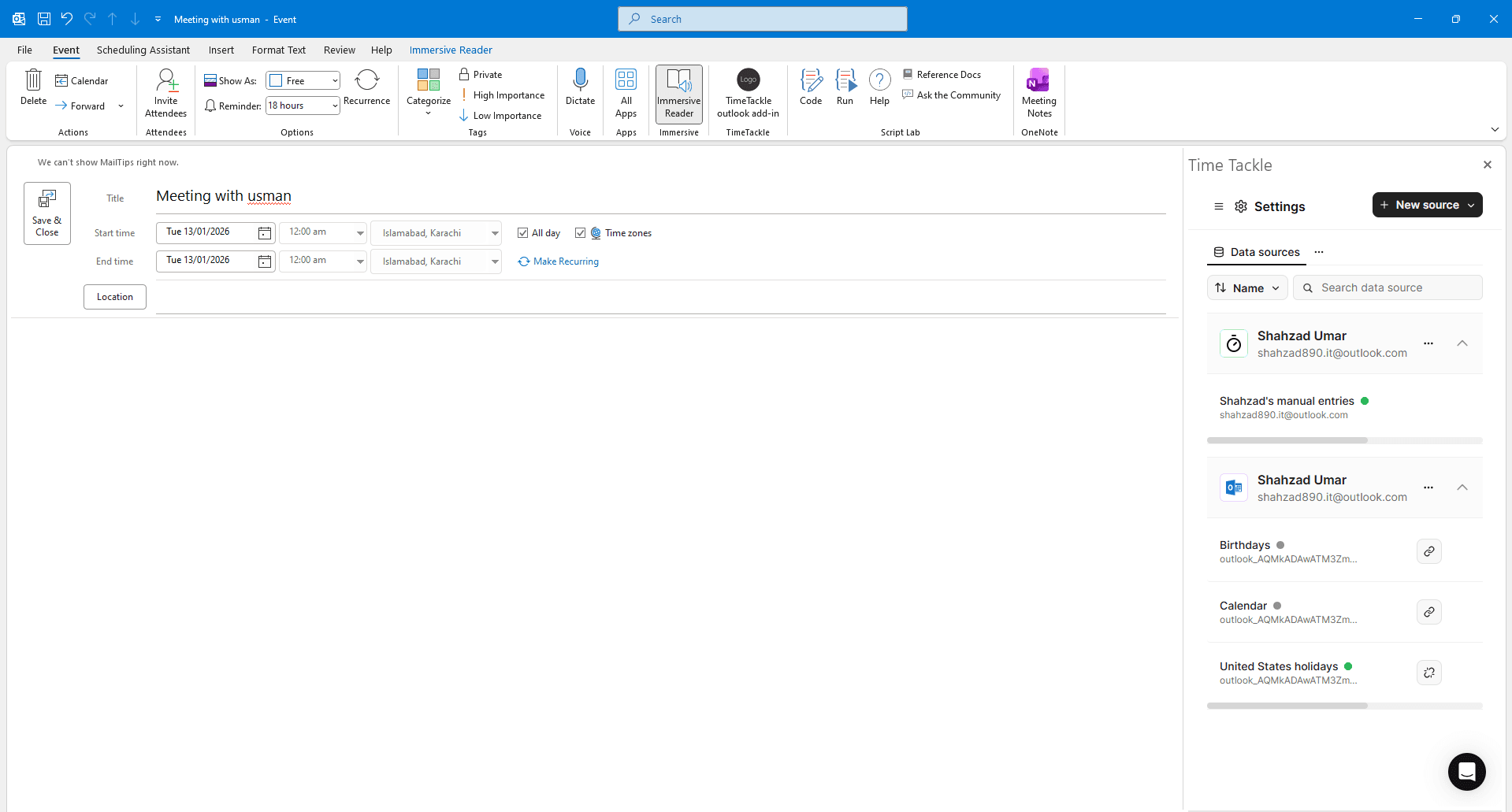 Timetackle screenshot 3