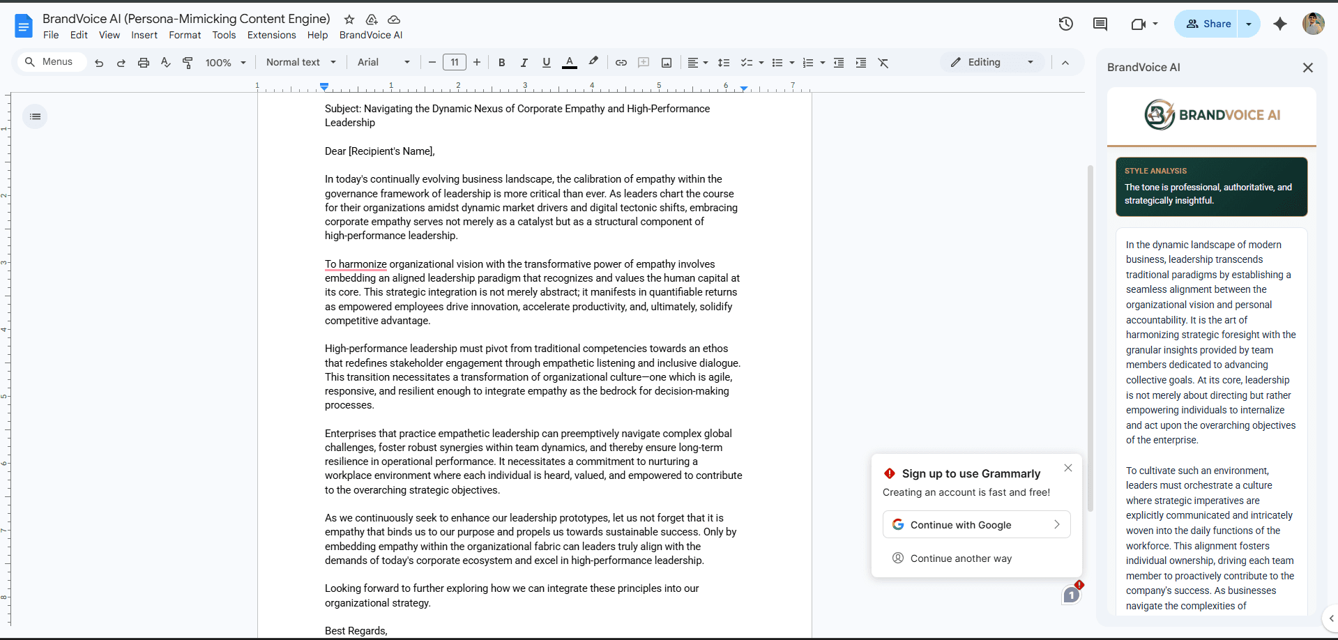 Brand Voice Ai screenshot 3