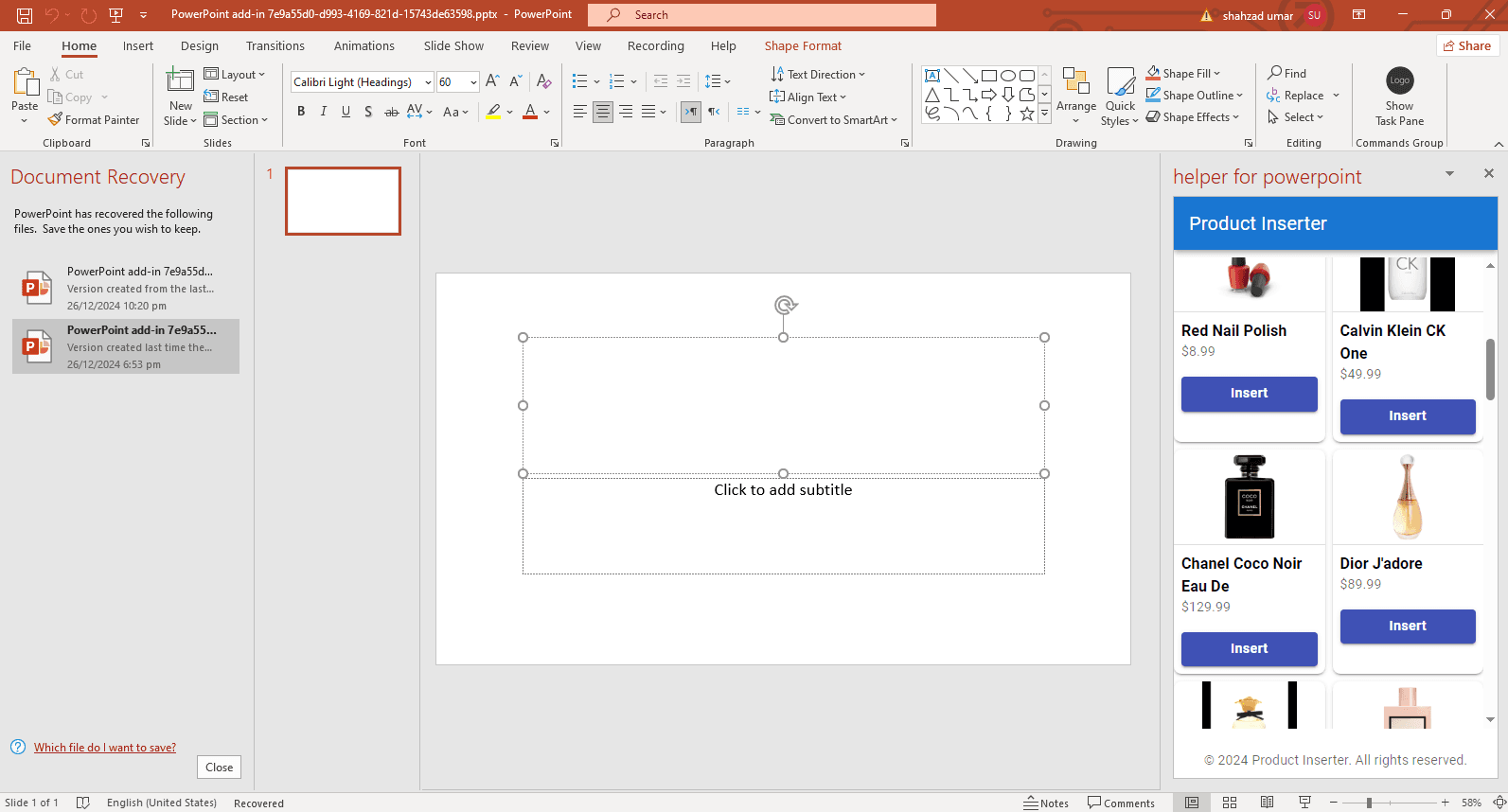Powerpointimager — PowerPoint Add-in