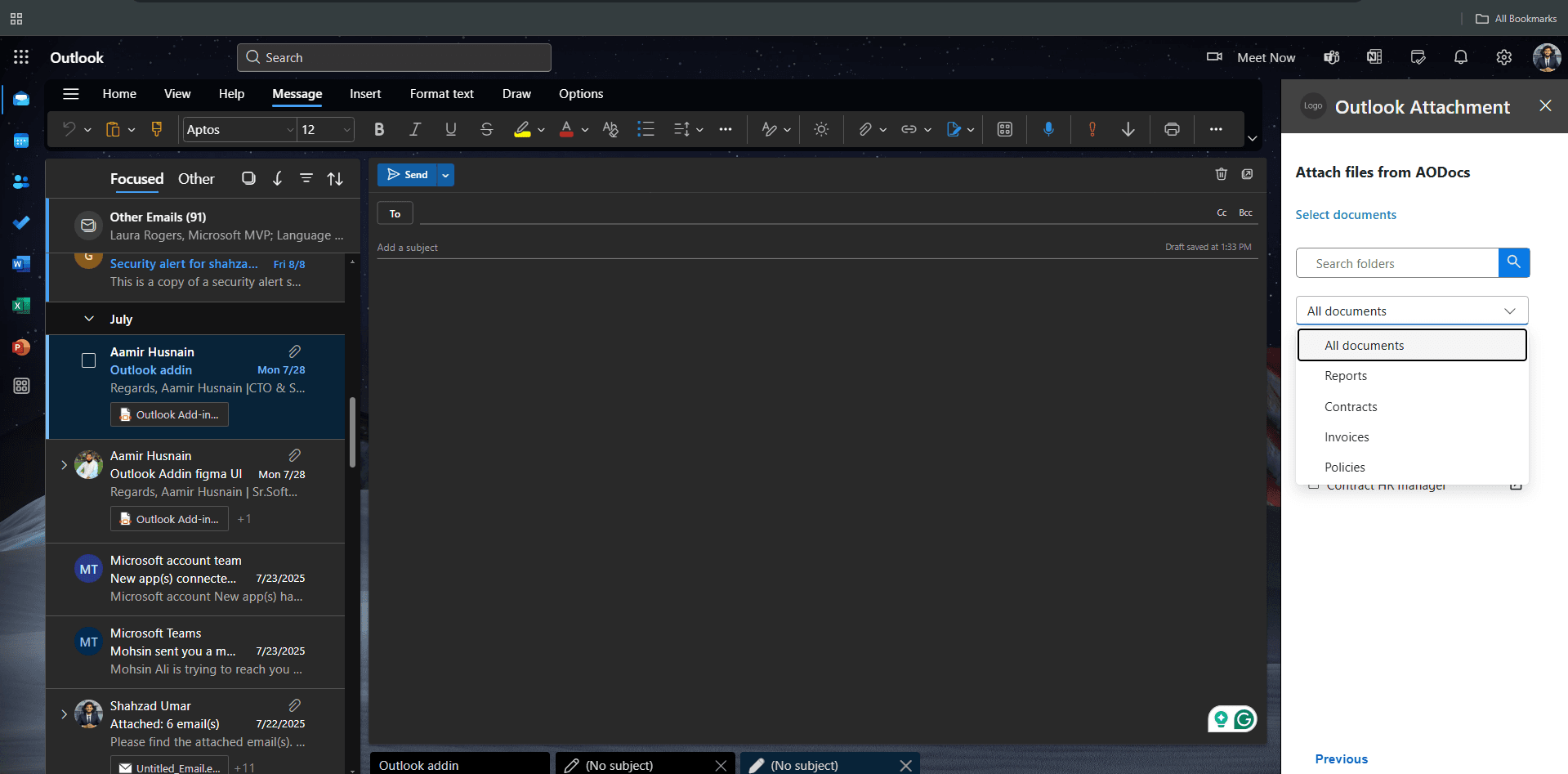 Outlook Acces File screenshot 2