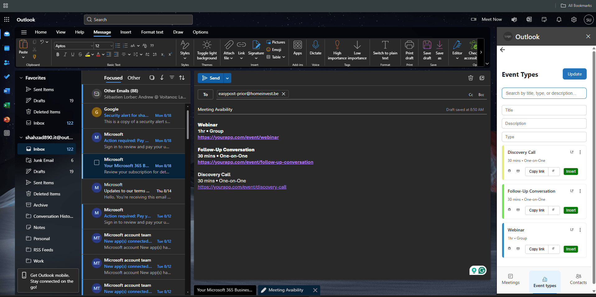 Outlook Event Manager screenshot 3